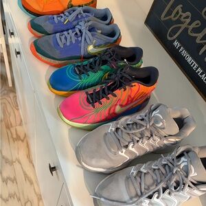 Nike Ja Morant, LeBron and Durant Multicolor Basketball Shoes Collection Lot